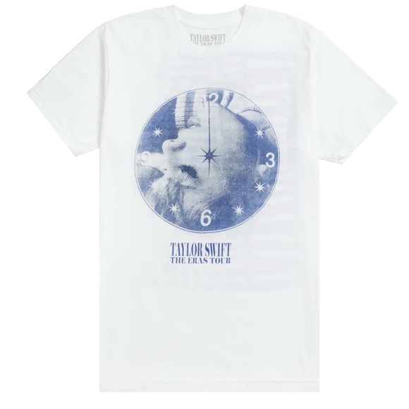 Taylor Swift Tops - Midnights Album Eras Tour T Shirt Taylor Swift 2023 The Eras Tour Dates Clock